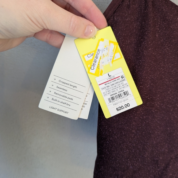 All in Motion Women's Maroon Leggings and Top Set - Picture 2 of 11